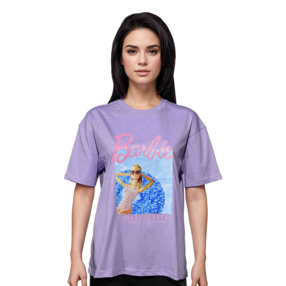 Zara Purple Premium Quality Women T-shirt-thumb-0