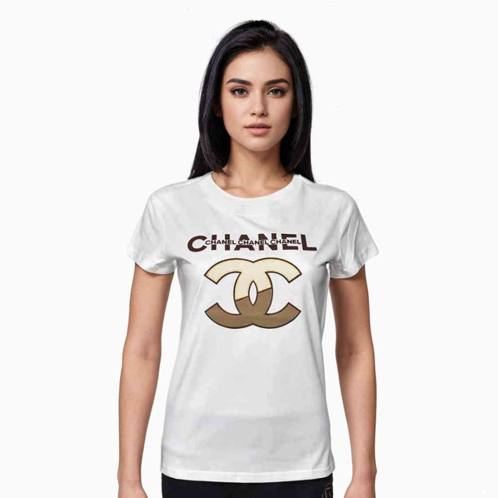 Chanel White Premium Quality Women T-shirt-thumb-0