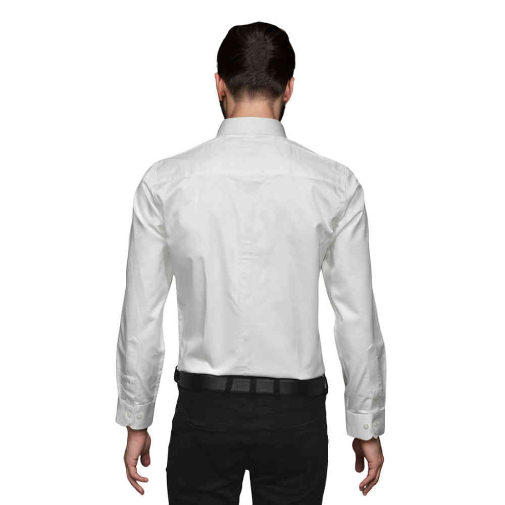 Armani Exchange White Logo Print Regular Fit Premium Shirt-1