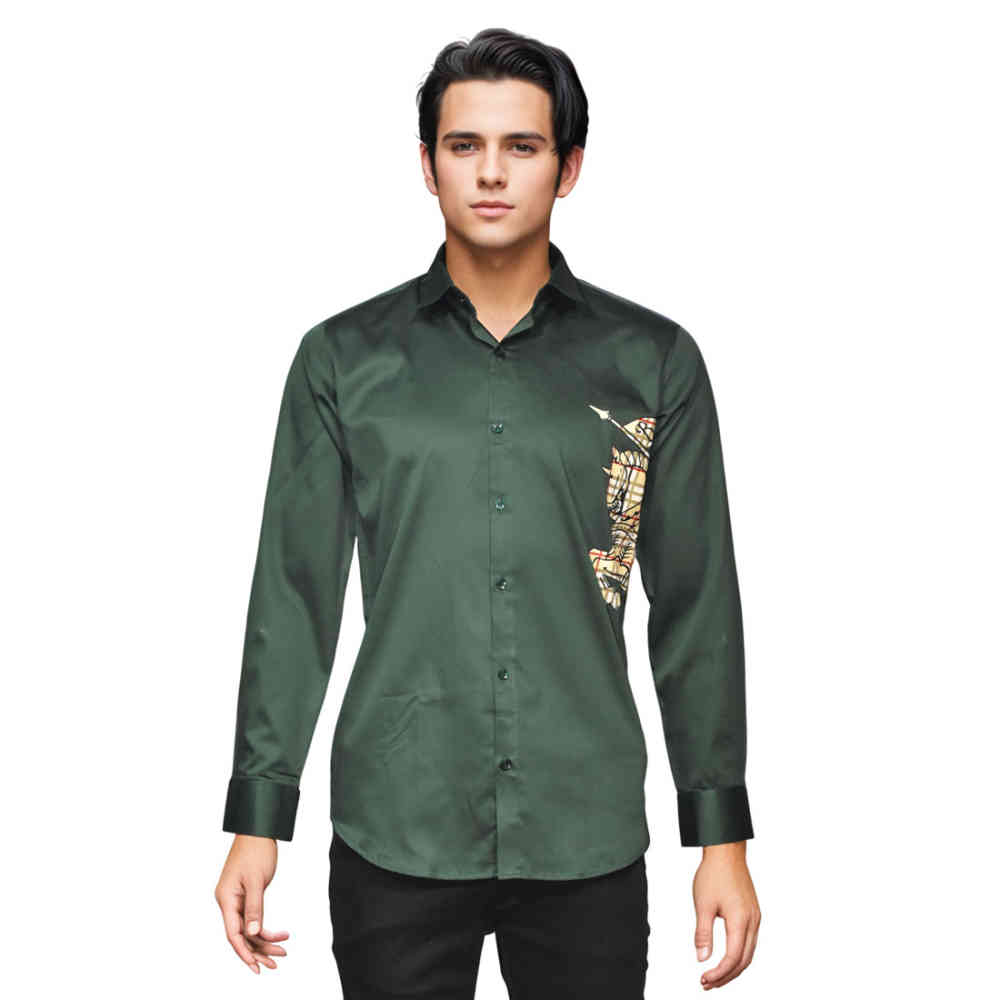 Burberry Green Premium Quality Shirt-6