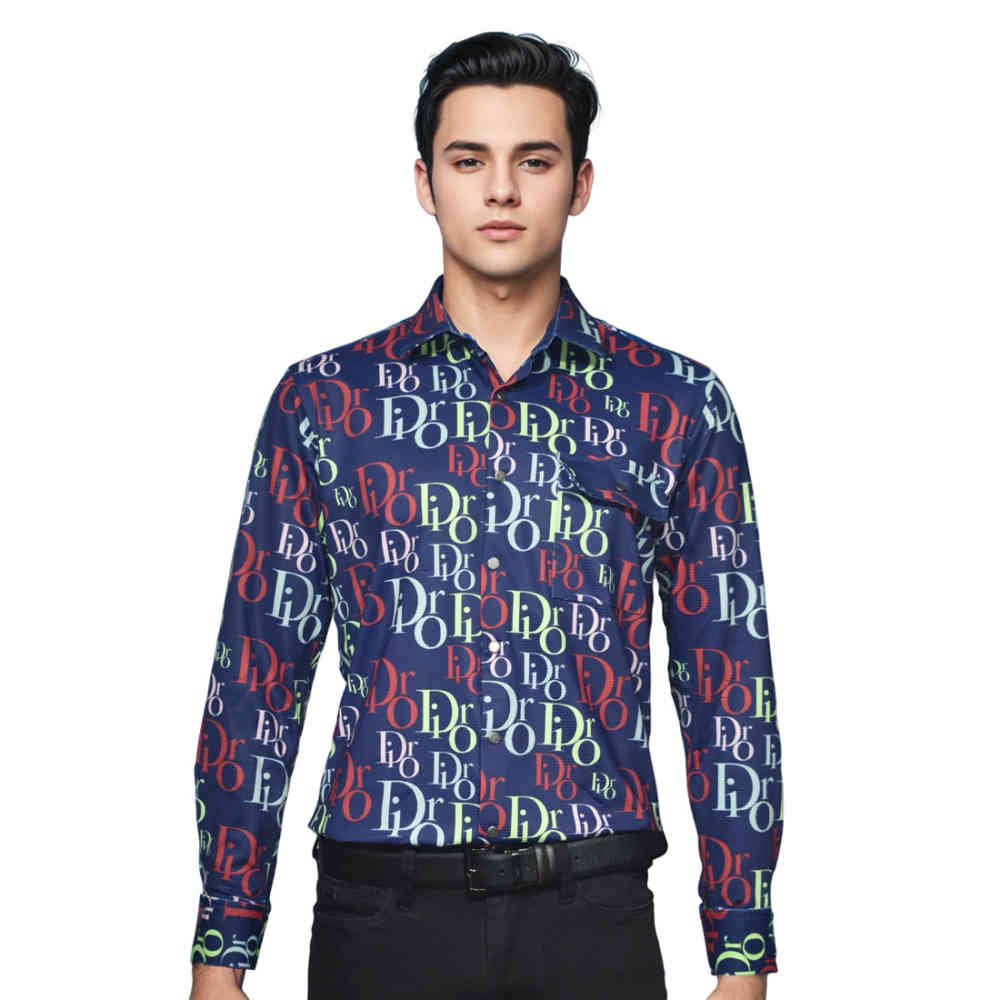 Purple Dior Printed Premium Quality Shirt