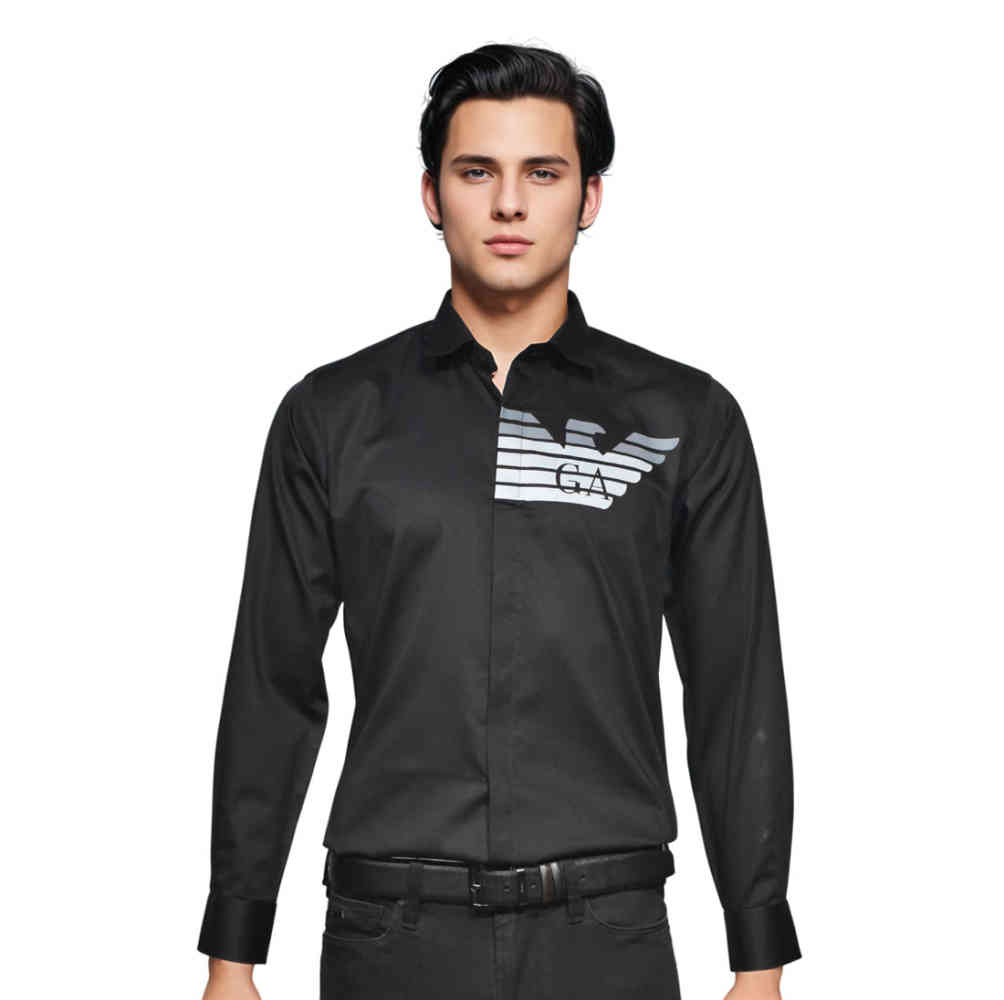 Black Giorgio Armani White Premium Quality Shirt