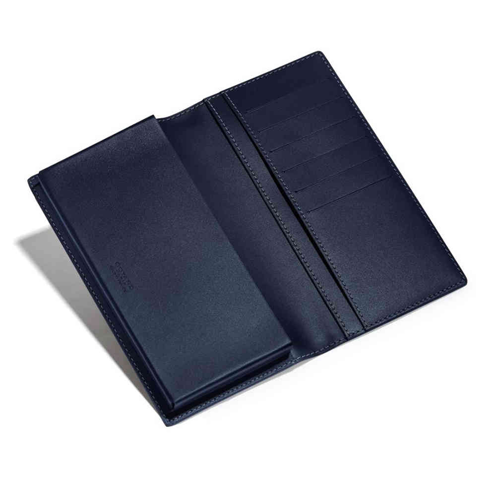 Goyard Navy Blue Premium Long Wallet-thumb-1