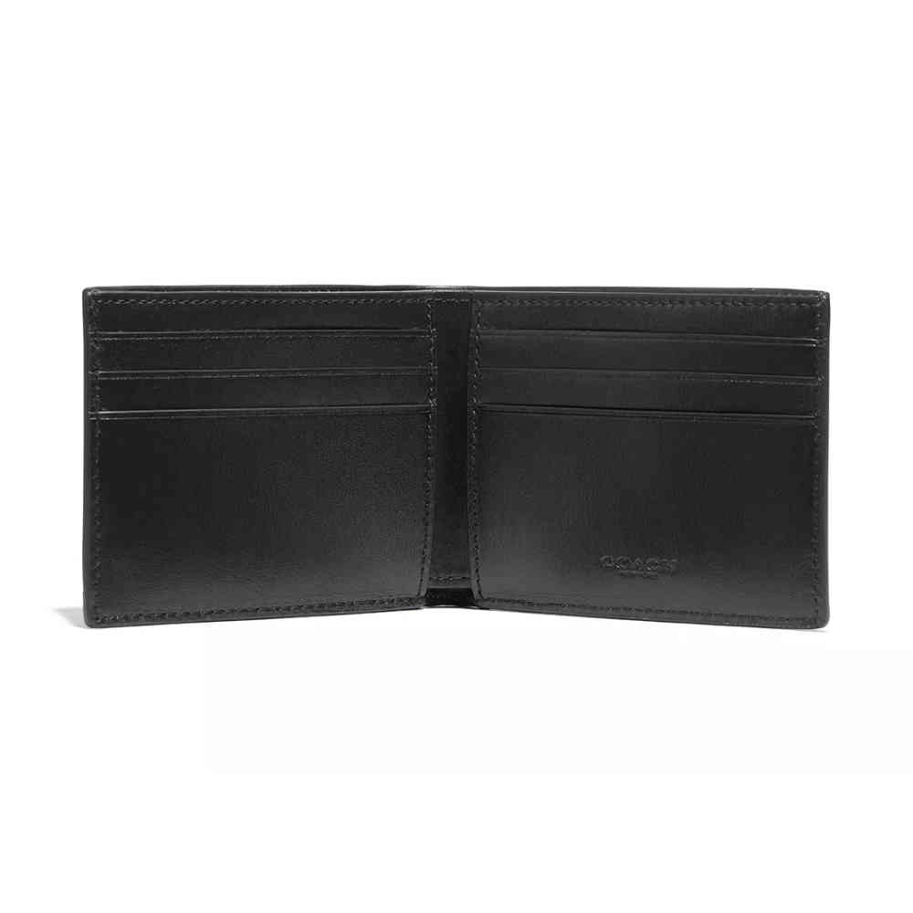 Coach Black Premium Compact Wallet-thumb-1