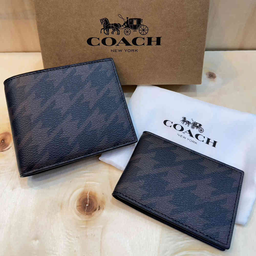 Coach Black Premium 3 In 1 Wallet-thumb-0