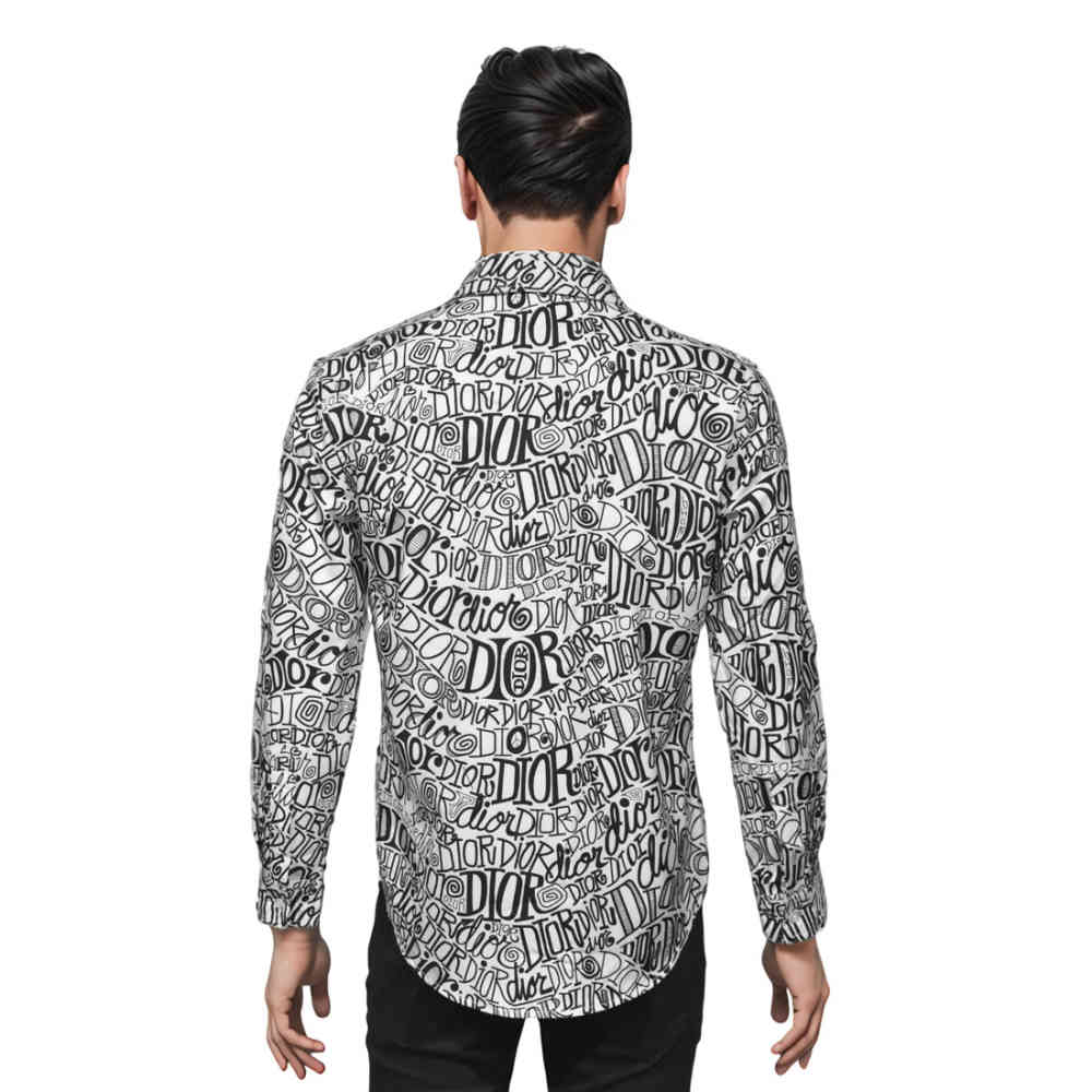 Dior White & Black Premium Quality Shirt-1