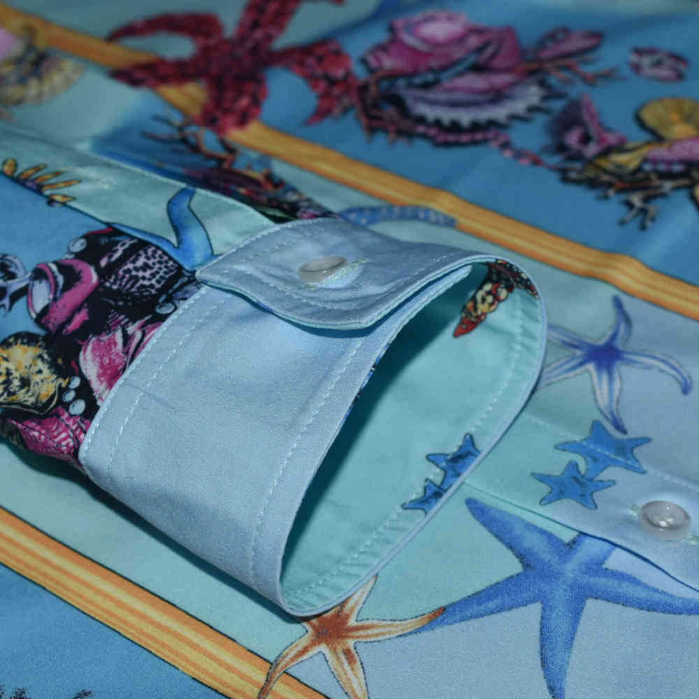 Versace Sky Blue Premium Quality Shirt-5