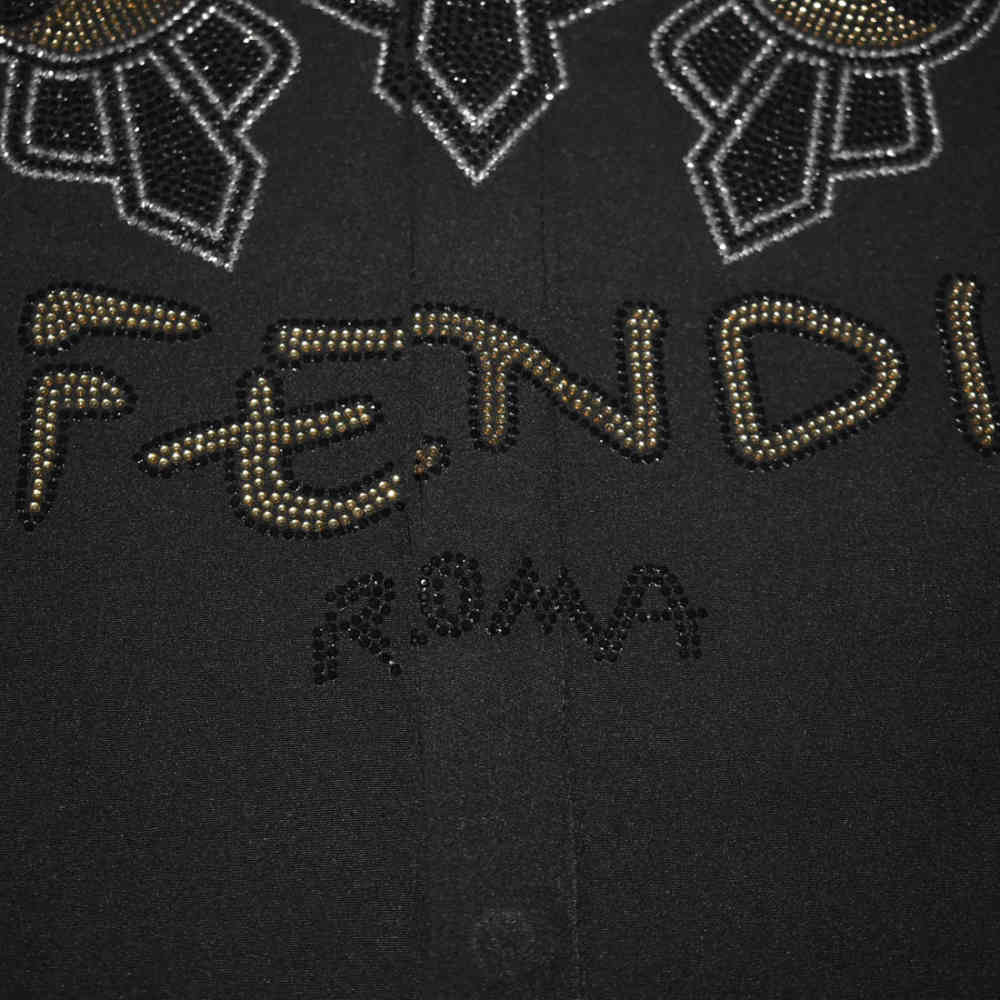 Fendi Black Premium Quality Designer Shirt-3