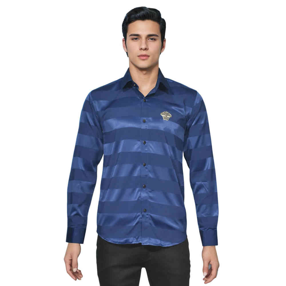 Versace Blue Designer Premium Quality Shirt-6