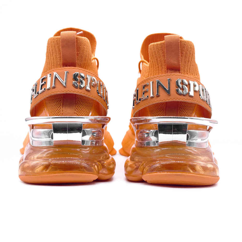 Philip Plein Sports Orange Premium Low-Top Sneaker-thumb-3