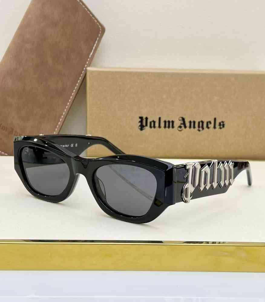 Black & Silver Palm Angels Black & Brown Luxury Sunglasses