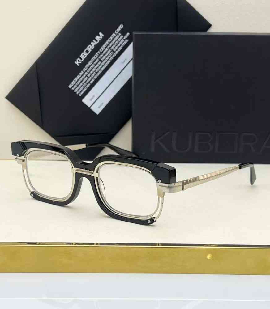 Black & white Kuboraum Black & Blue Luxury Sunglasses