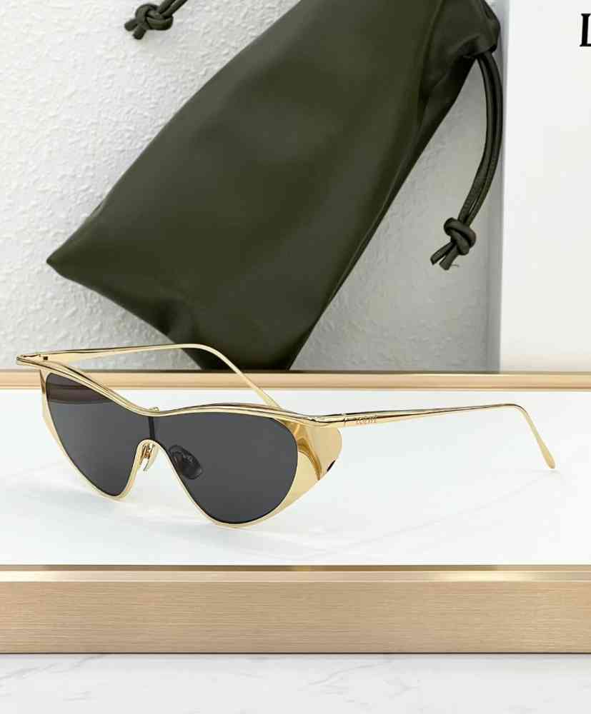 Black & Golden Loewe Light Brown Luxury Sunglasses