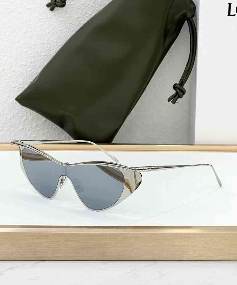 Grey Loewe Light Brown Luxury Sunglasses
