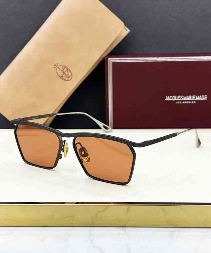 Brown Jacques Marie Mage Grey Luxury Sunglasses