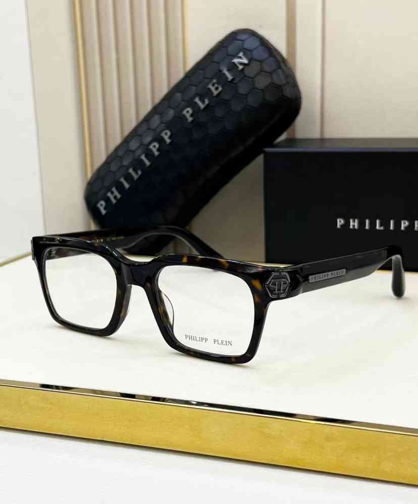 Black & Silver Philipp Plein Black & Golden Luxury Sunglasses