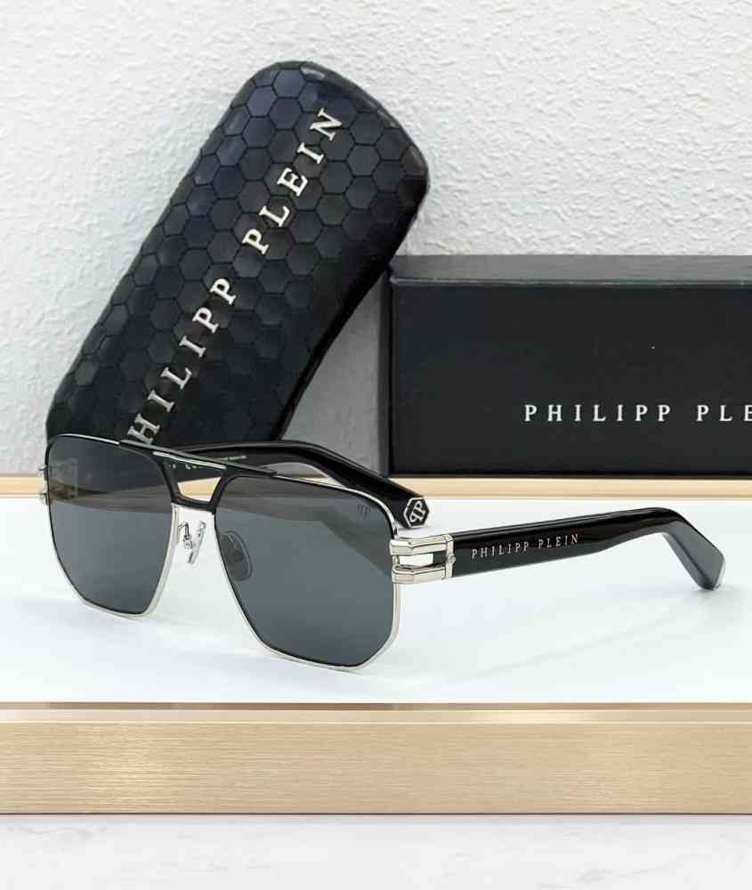 Black Philipp Plein Grey Luxury Sunglasses