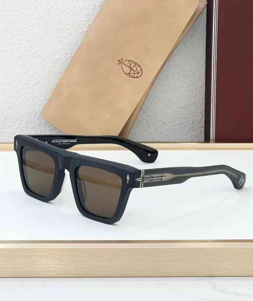 Brown & Black Jacques Marie Mage Blue Luxury Sunglasses