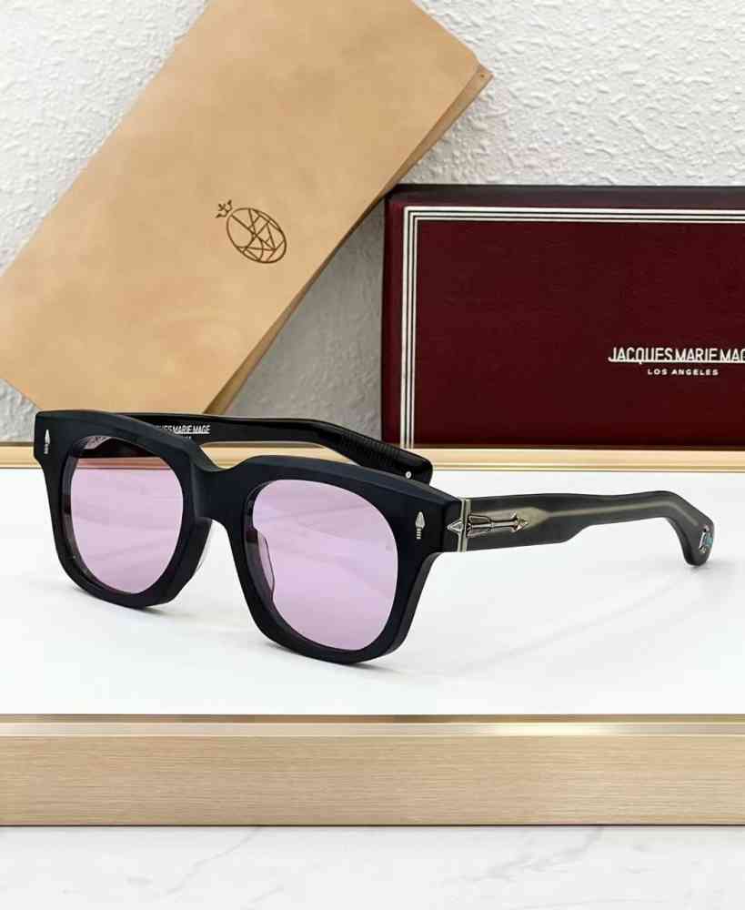 Black & pink Jacques Marie Mage Green Luxury Sunglasses