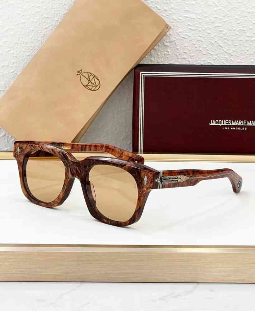 Brown Jacques Marie Mage Green Luxury Sunglasses