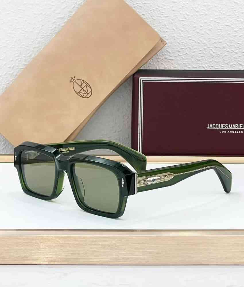 Green Jacques Marie Mage Brown Luxury Sunglasses