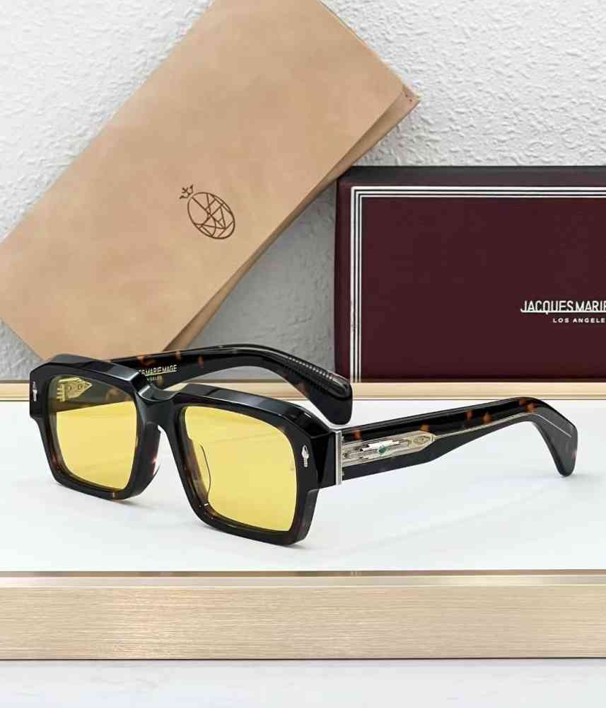 Brown & Black Jacques Marie Mage Black Luxury Sunglasses