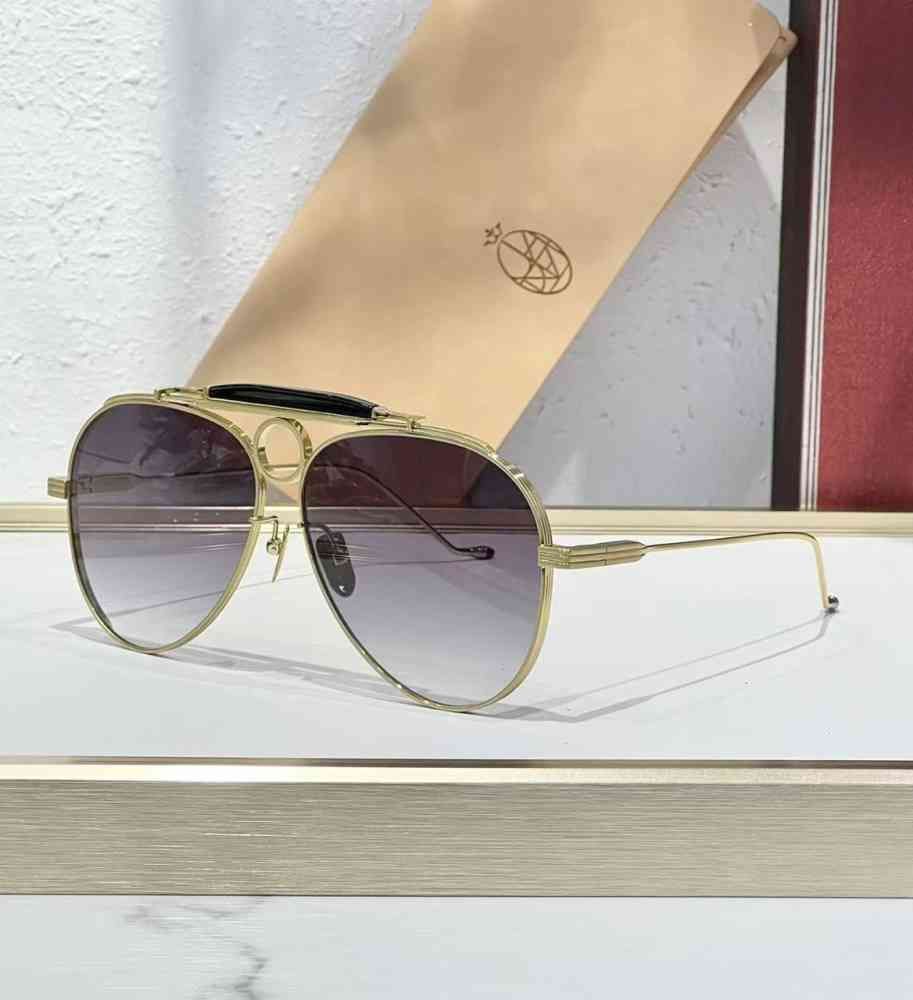 Golden&purple Jacques Marie Mage Blue Luxury Sunglasses