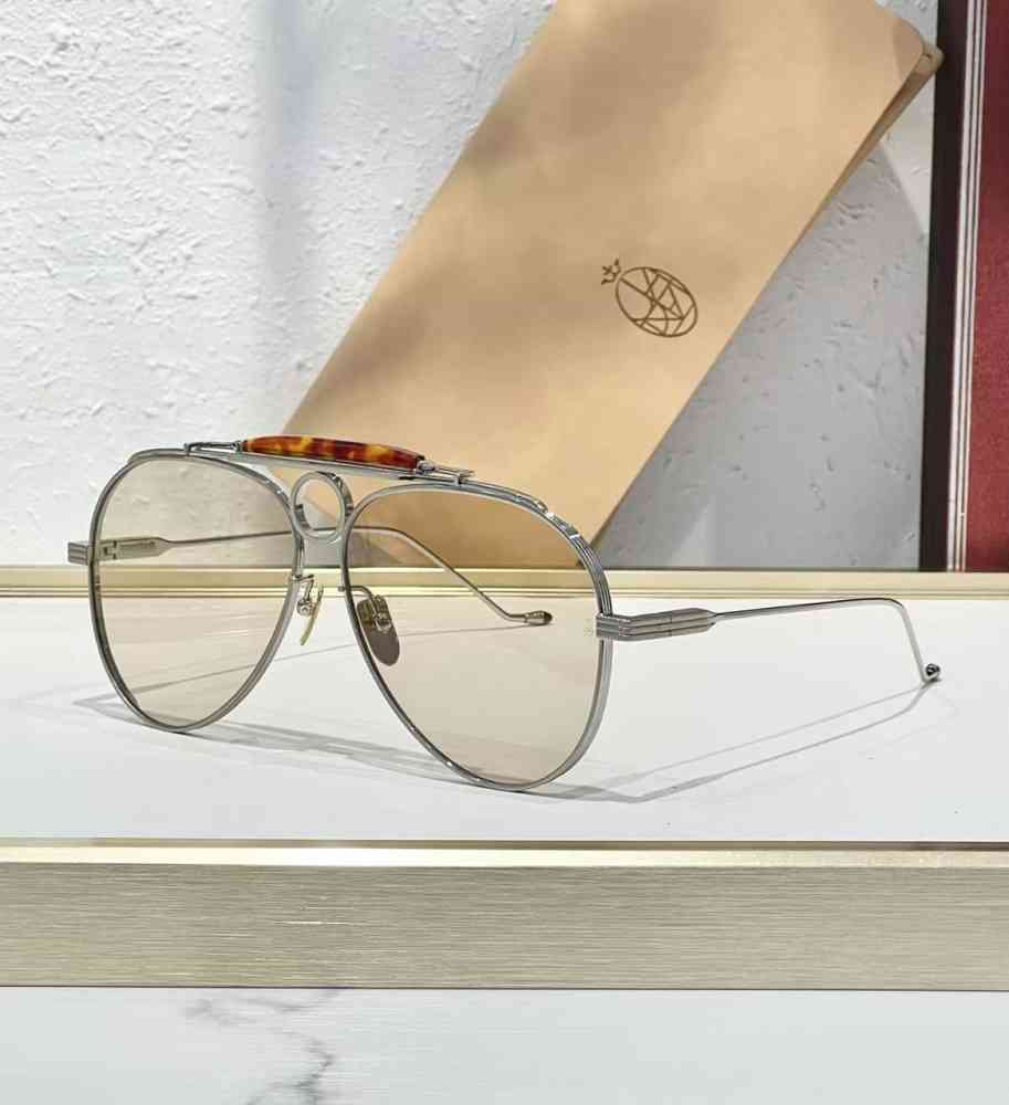 Brown Jacques Marie Mage Blue Luxury Sunglasses