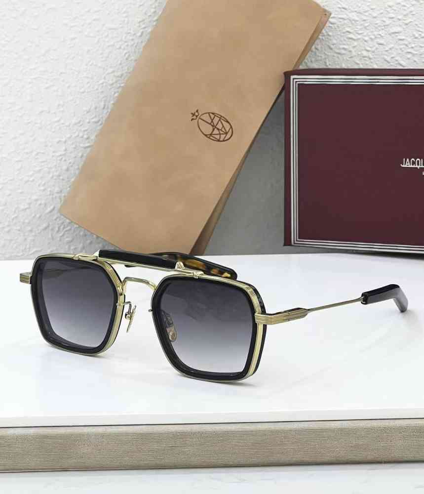 Golden&purple Jacques Marie Mage Silver & Purple Luxury Sunglasses