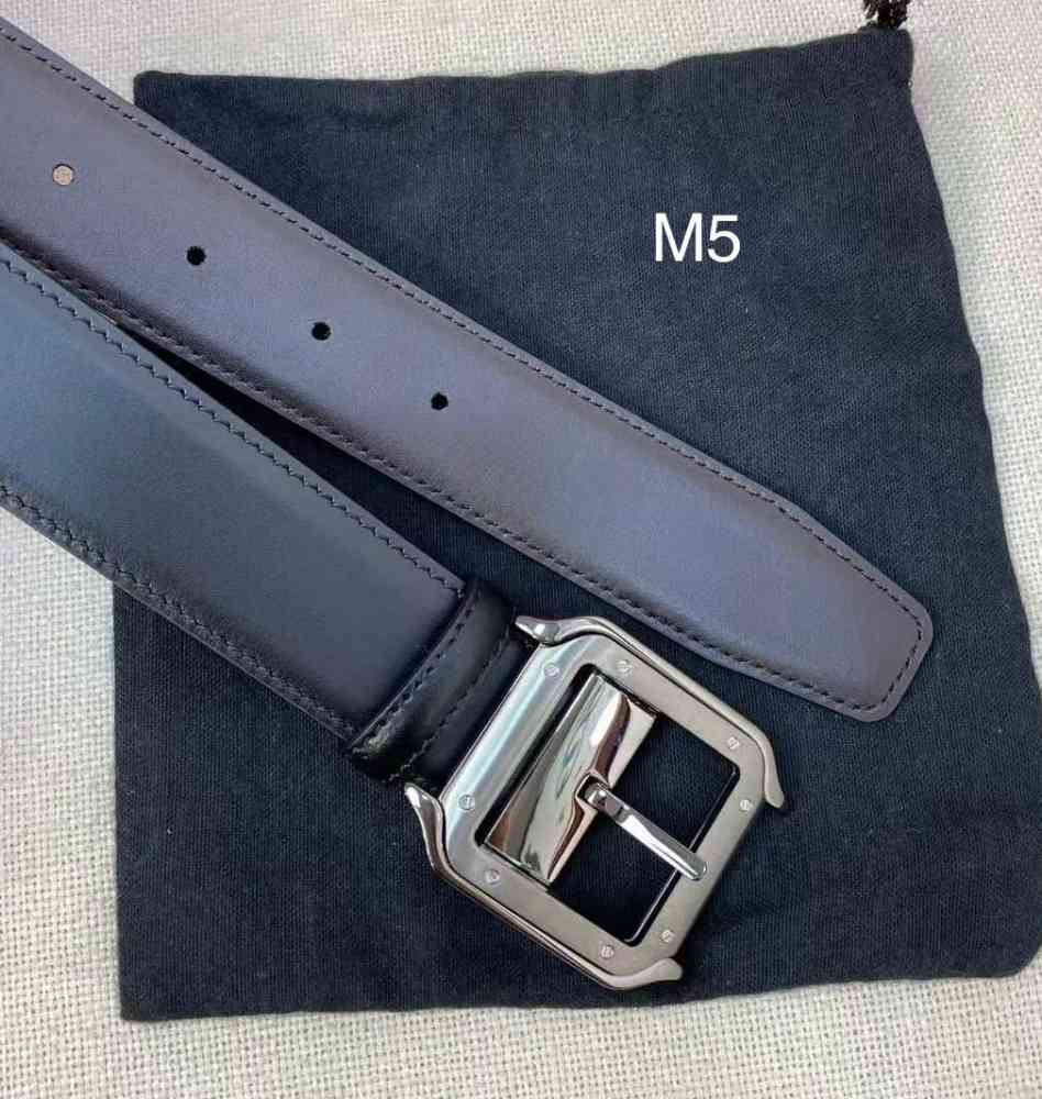 Cartier Blue&Silver Premium Quality Leather Belt-thumb-0