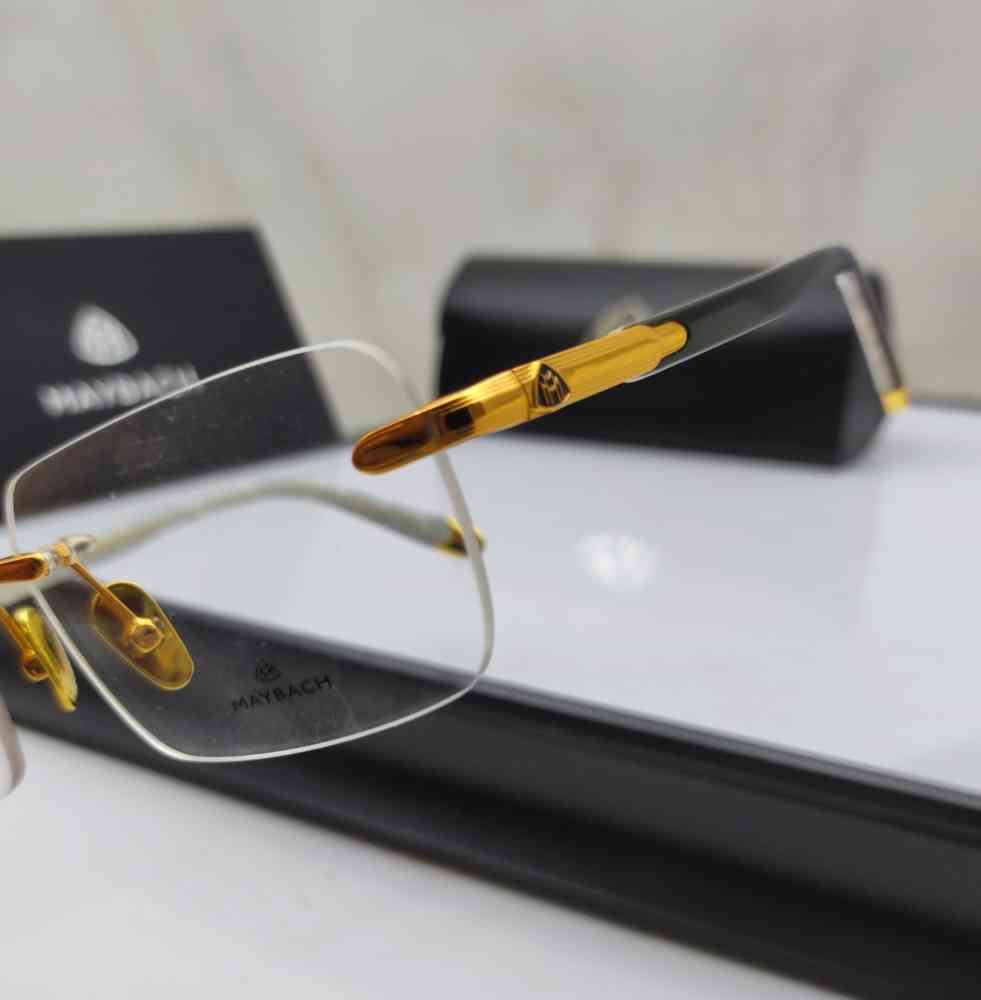 Maybach Golden Luxury Frameless Sunglasses-1