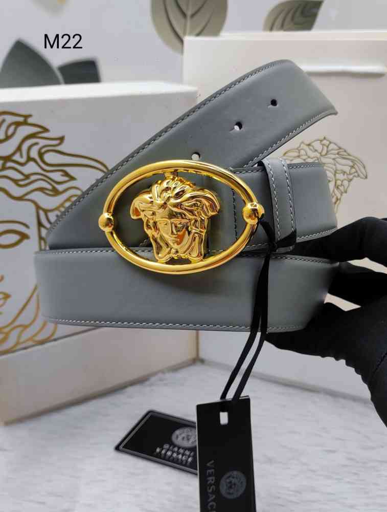 Golden Versace Silver Premium Quality Leather Belt