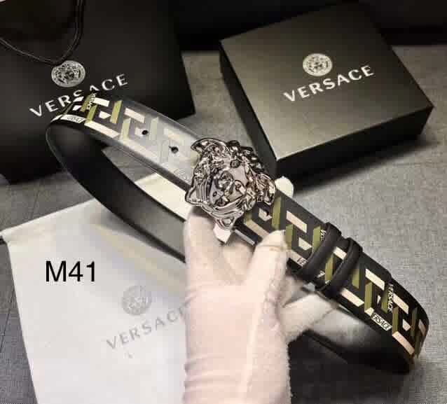 Versace Silver Premium Quality Leather Belt-thumb-0