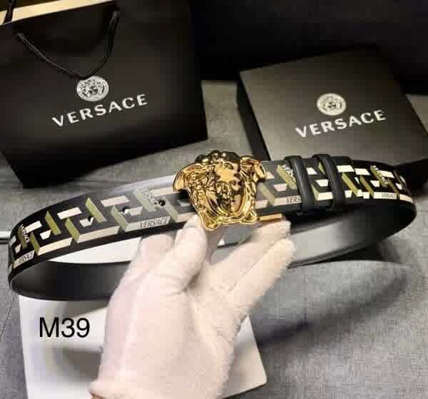 Golden Versace Silver Premium Quality Leather Belt