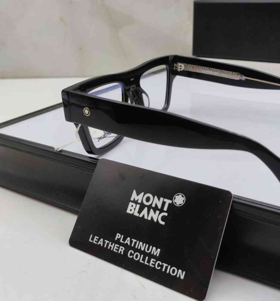 Mont Blanc Black & Silver Luxury Sunglasses-thumb-1