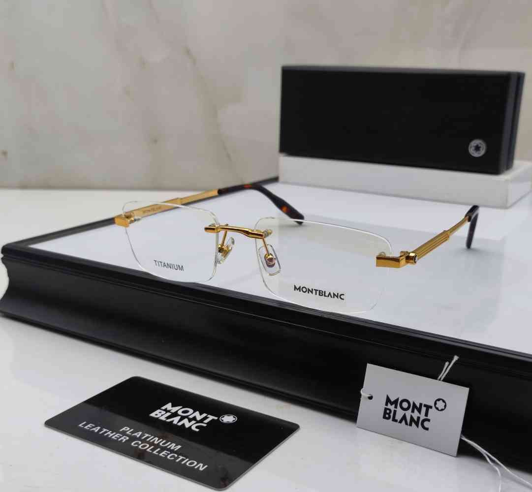 Golden Mont Blanc Silver Luxury Sunglasses