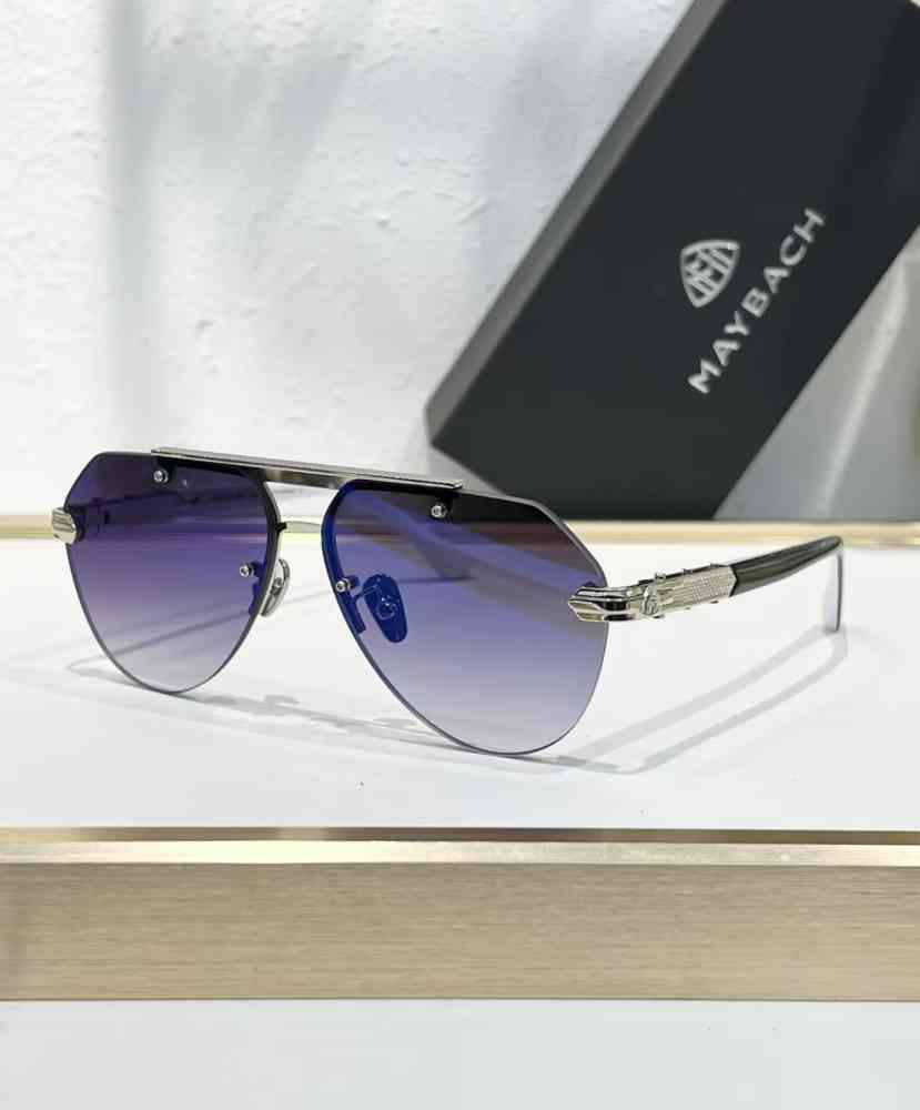Blue Maybach Brown Luxury Sunglasses