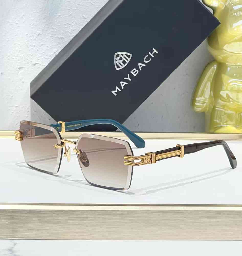 Brown Maybach Blue Luxury Sunglasses
