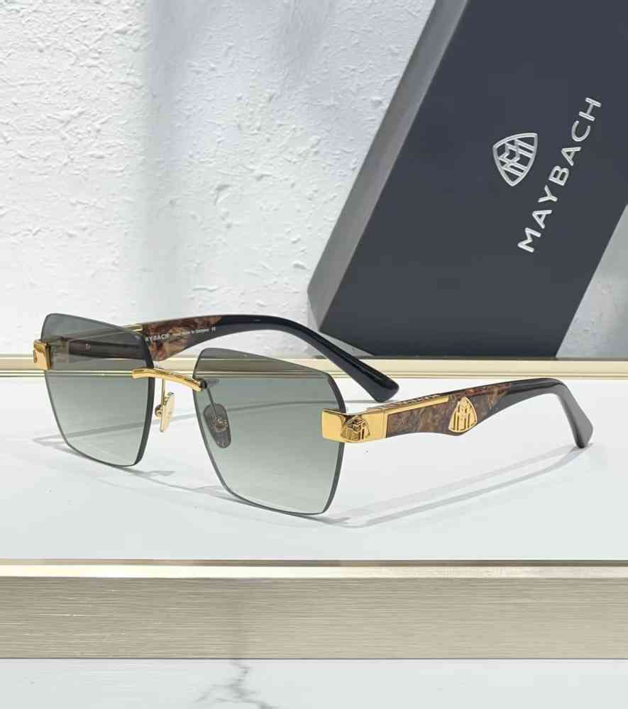 Golden & Brown Maybach Golden & Green Luxury Sunglasses