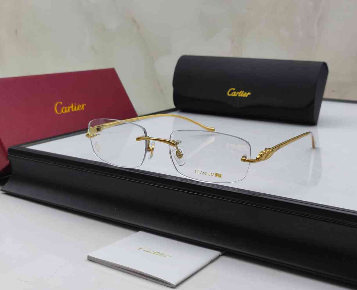 Cartier Golden Luxury Sunglasses-thumb-0