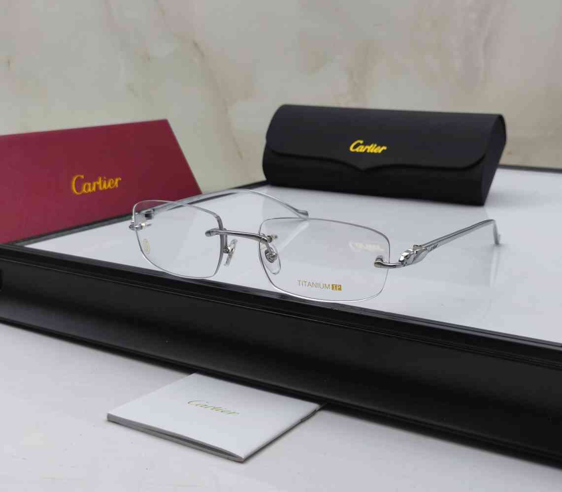 Cartier Silver Luxury Sunglasses-thumb-0