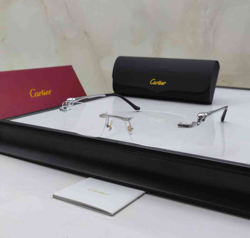 Silver Luxury Sunglasses Cartier Golden Luxury Sunglasses