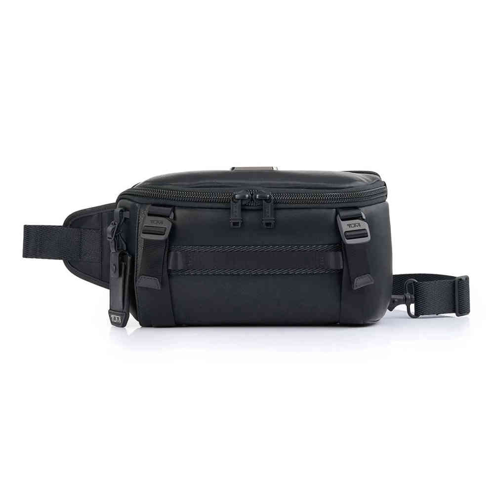 Black Tumi Alpha Bravo Platoon Sling  Blue Bag