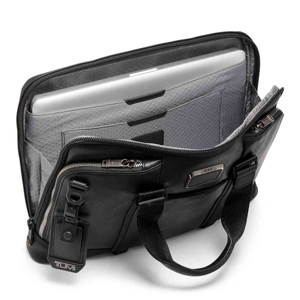 Tumi Aviano Slim Briefcase Black Bag-3
