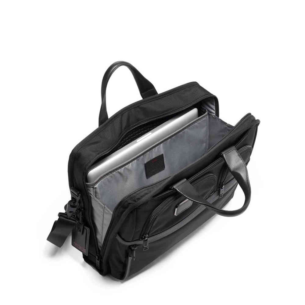 Tumi Expandable Organizer Laptop Briefcase Black Bag-2