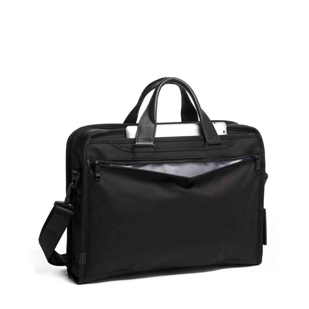 Tumi Expandable Organizer Laptop Briefcase Black Bag-6