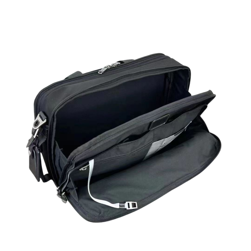 Tumi Alpha Bravo Laptop Briefcase Black Bag-thumb-3