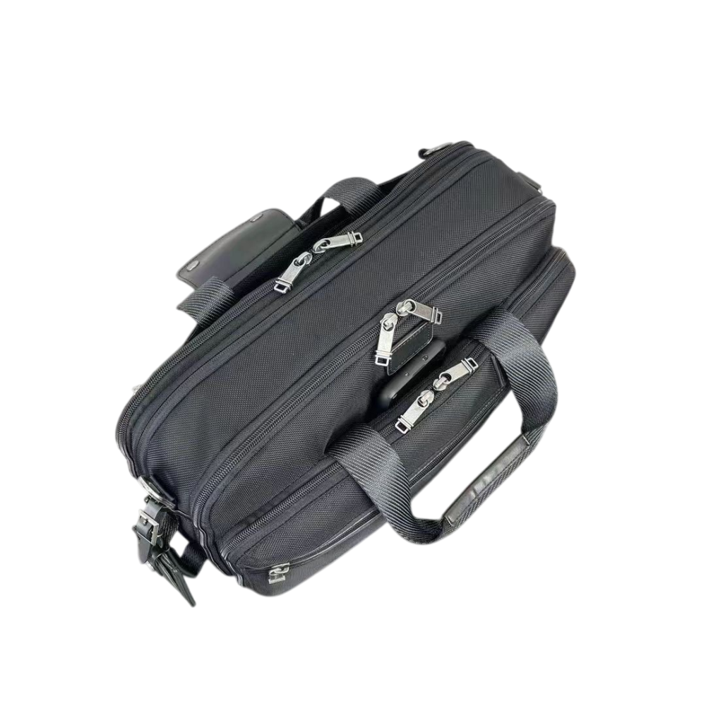 Tumi Alpha Bravo Laptop Briefcase Black Bag-thumb-5