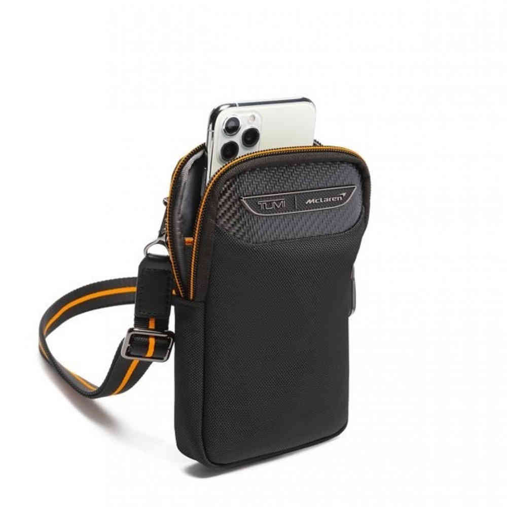 TUMI I McLaren Fuel Small Crossbody Black Sling Bag-thumb-2
