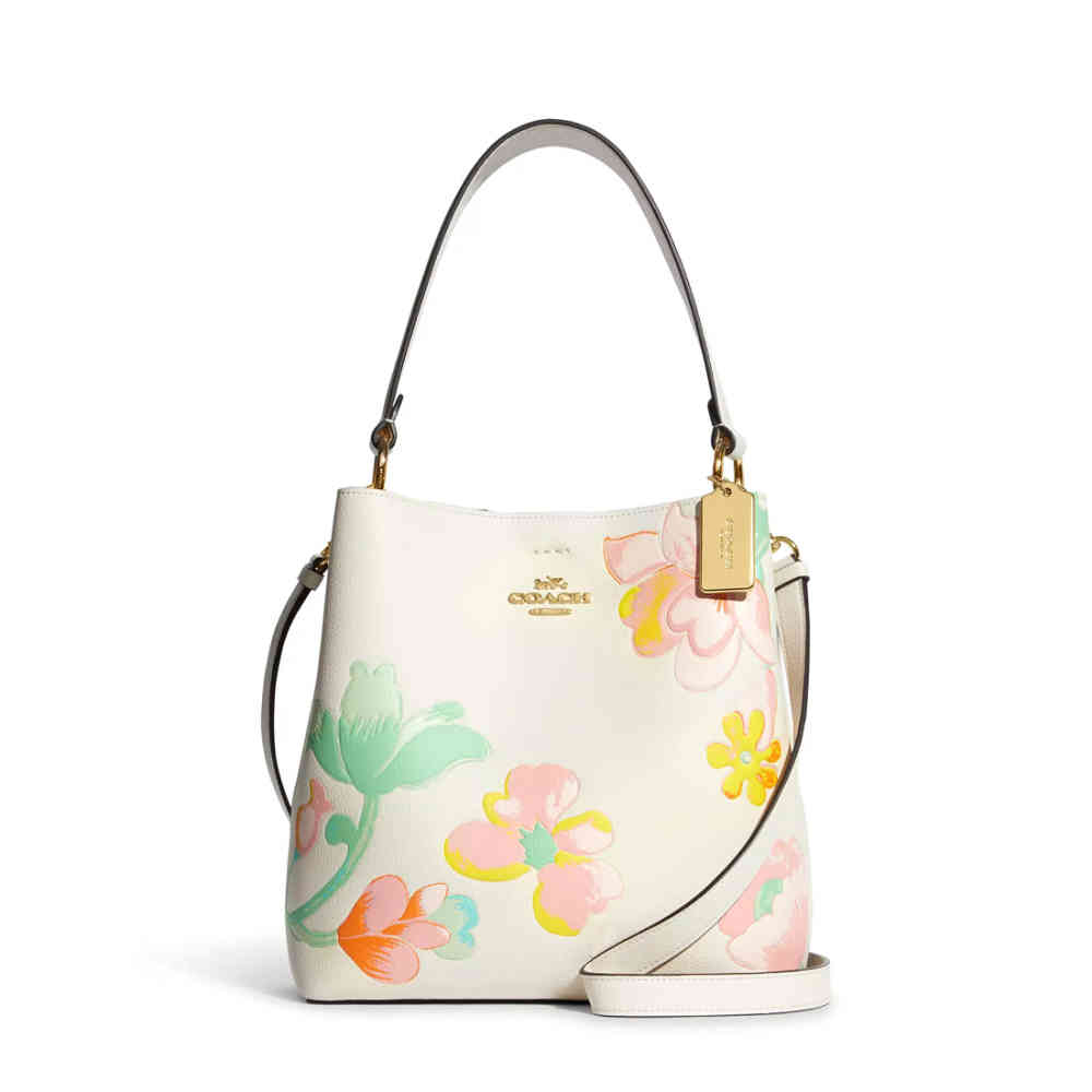 Coach Town With Dreamy Land Floral Print Shoulder Bag-thumb-0